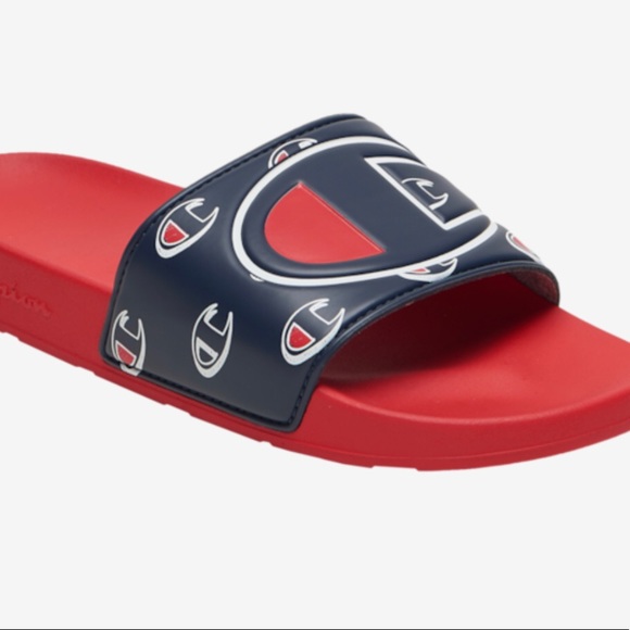 red champion slides mens